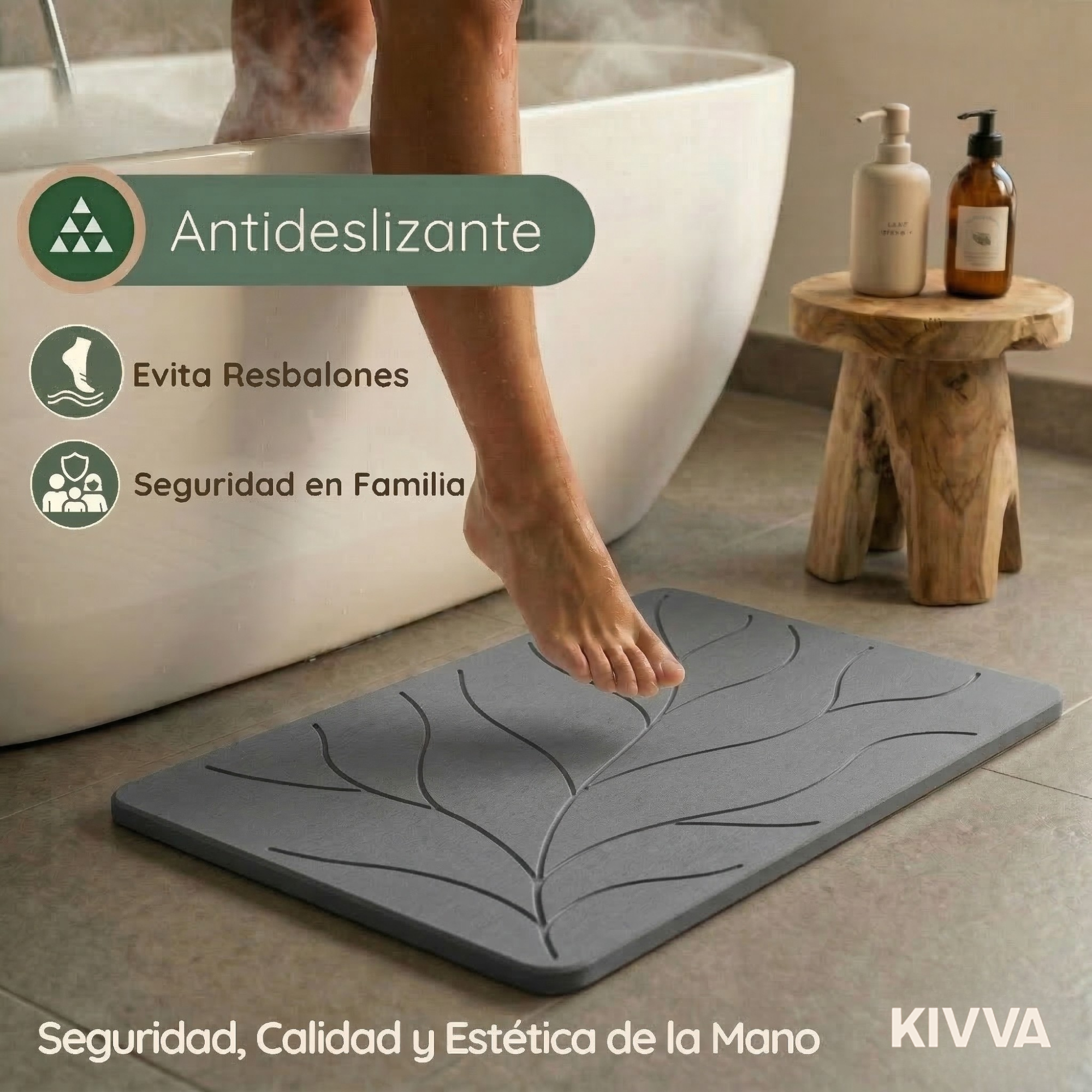 KIVVA LEAF DARK GREY