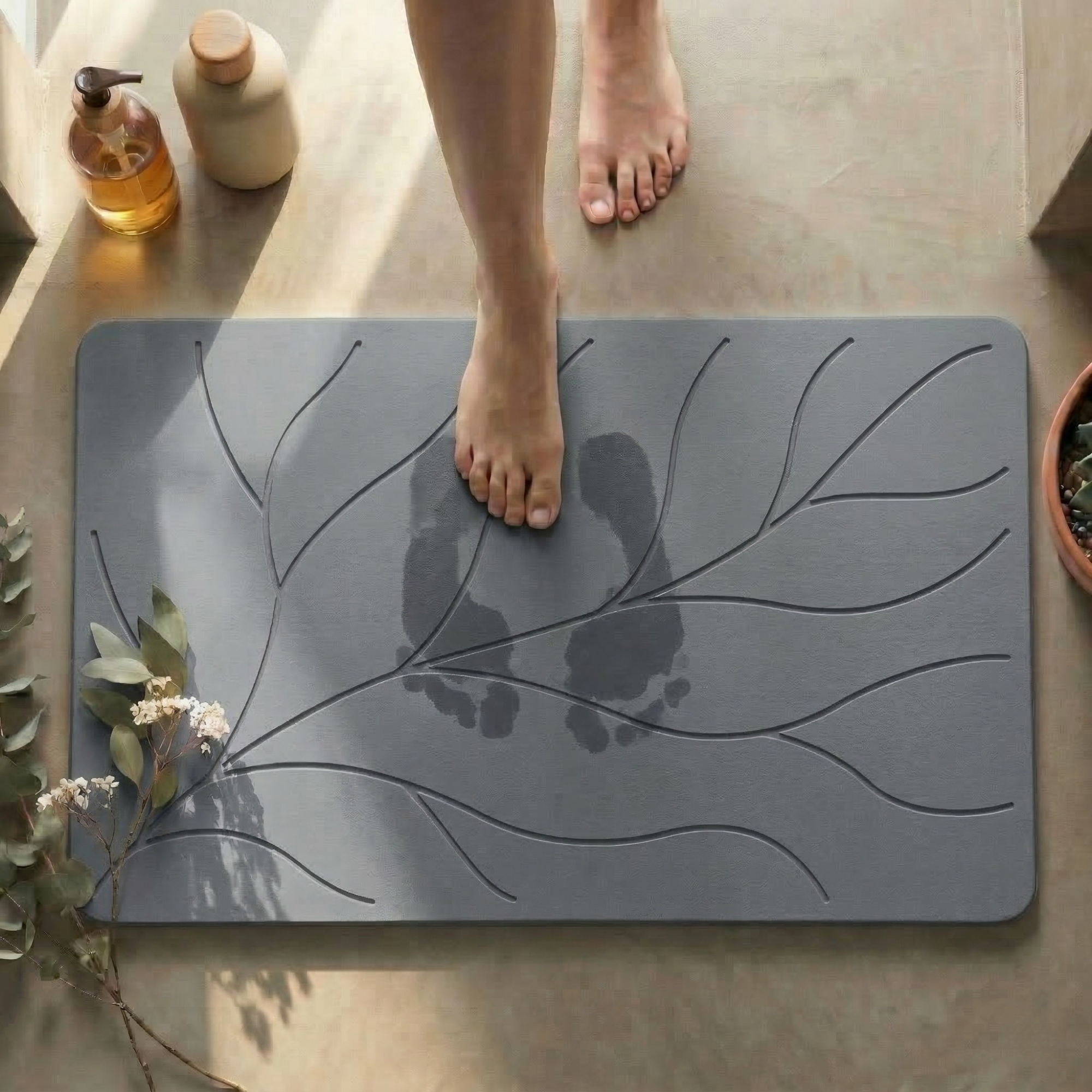 KIVVA LEAF DARK GREY